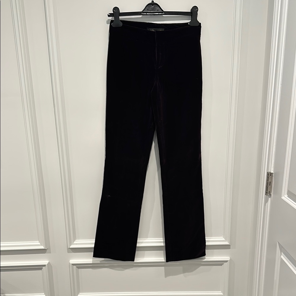 Velvet Ralph Lauren Black Label Straight-Leg Pants